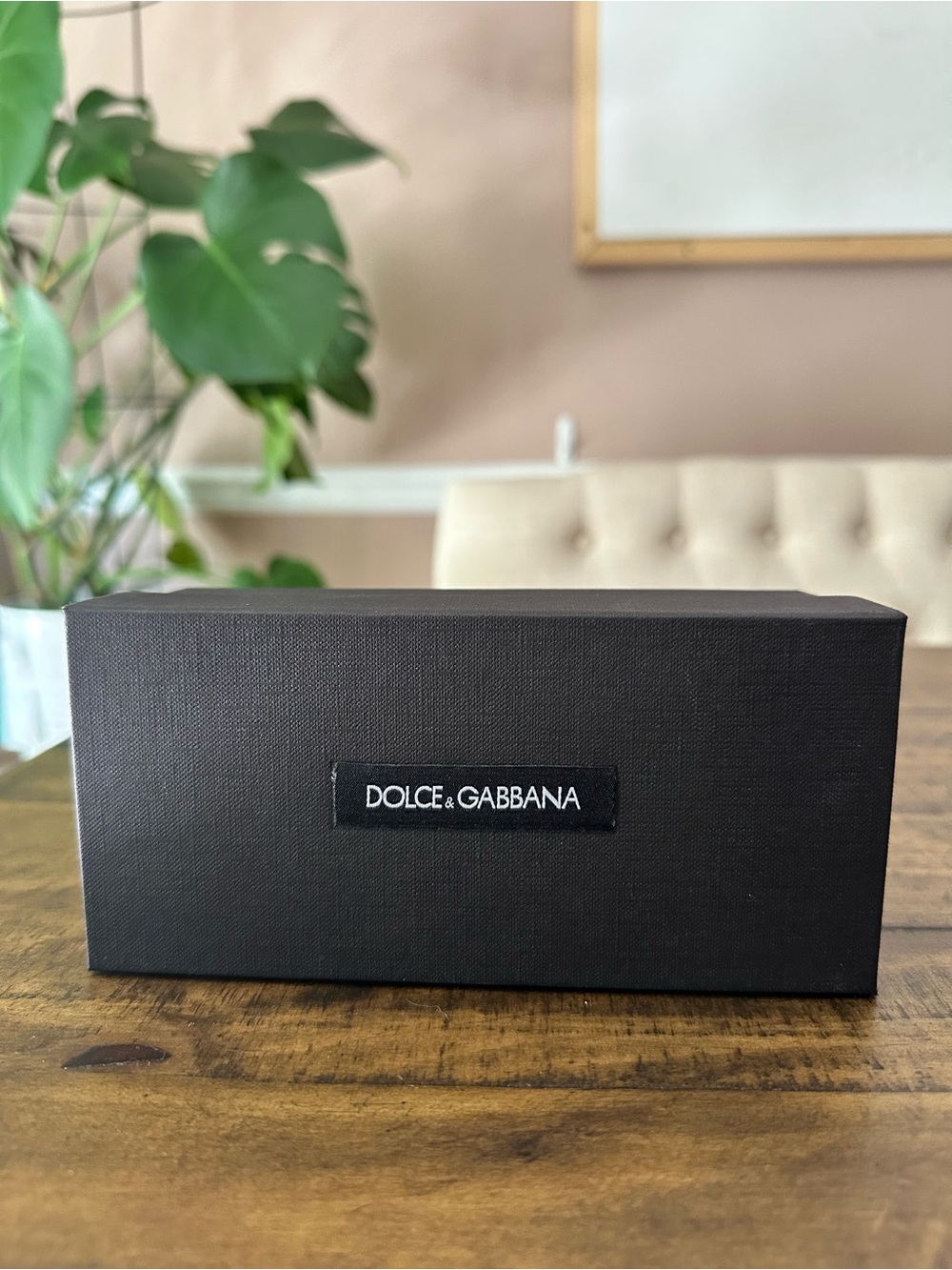 Dolce & Gabbana Black Textured Accessory Case Box with Logo Patch